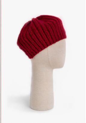 Solid Woven Beret Hat