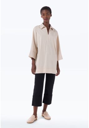 High Rise Regular Cut Folded Hem Denim Jeans
