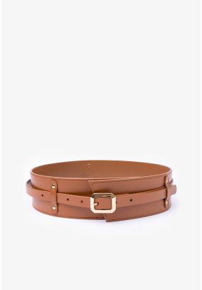 Classic Solid PU Leather Belt