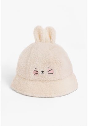 Shearling Embellished Hat
