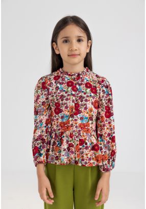 Vibrant Floral Blouse
