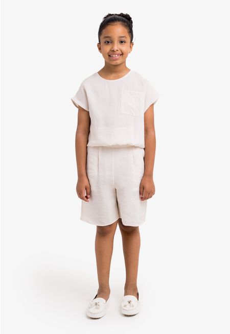 Basic Elastic Waist Shorts