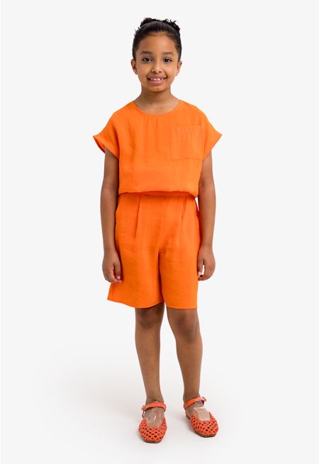 Basic Elastic Waist Shorts