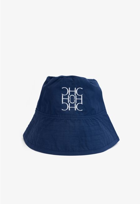 Solid Branded Bucket Hat 