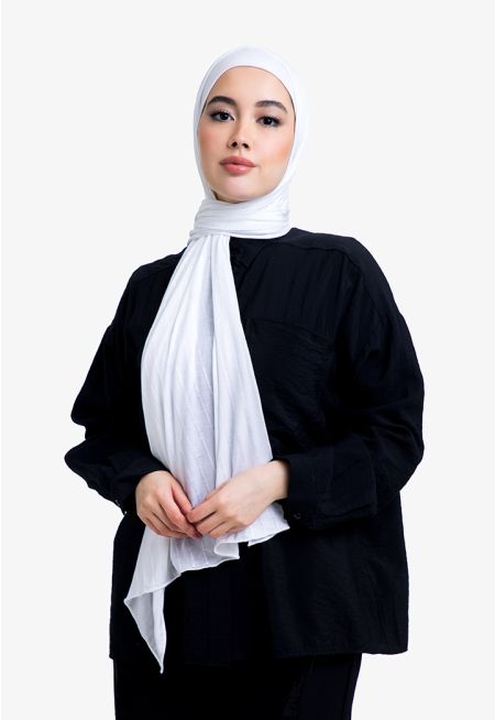 حجاب سادة محبوك 