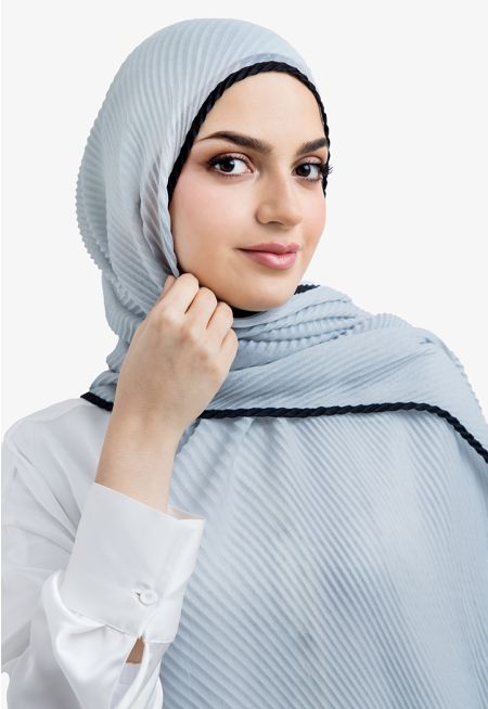 حجاب بلونين بثنيات