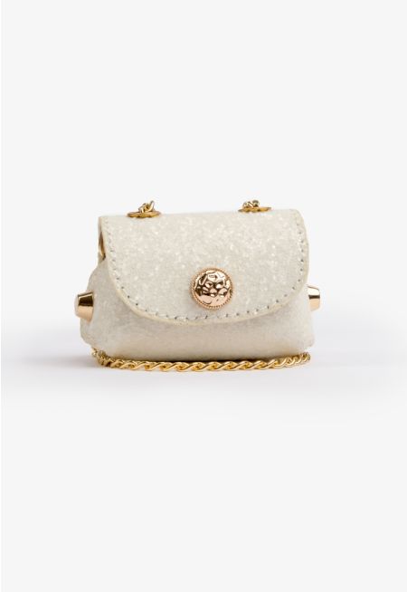 Sequined Micro Crossbody Bag