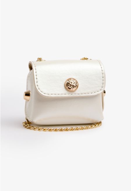 Solid Micro Crossbody Bag
