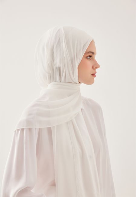 حجاب من القماش مزدوج