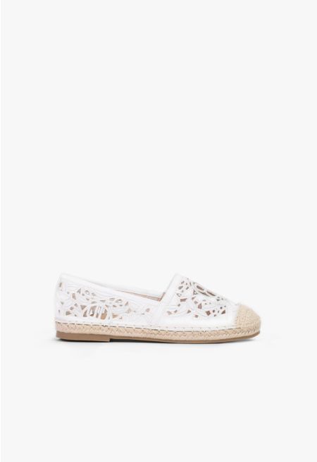 Floral Details Espadrille Sandals