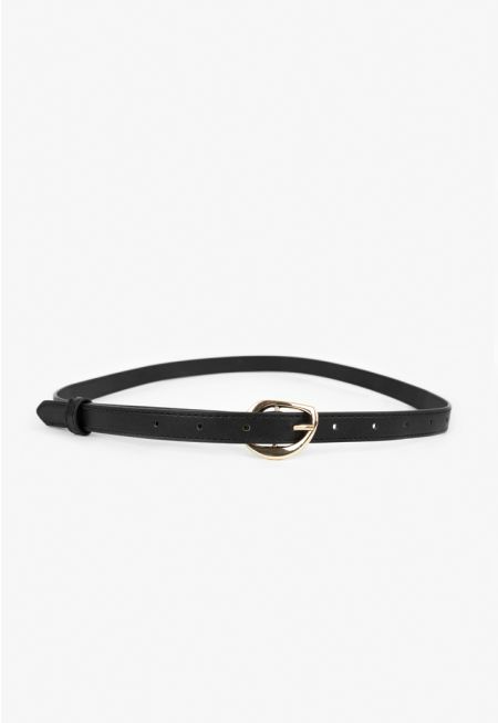 Thin Metal Buckle Belt
