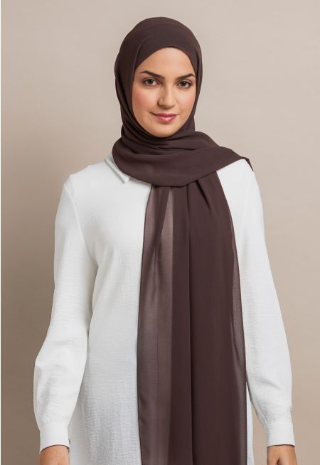 حجاب شيفون سادة 