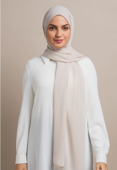 حجاب شيفون سادة 