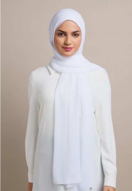 حجاب شيفون سادة 