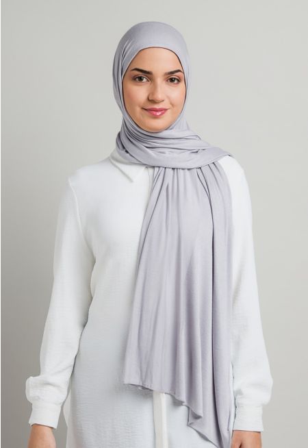 حجاب نصف سادة بنصف لامع