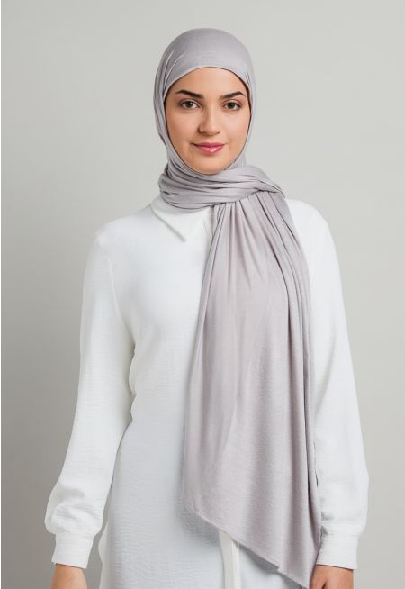 حجاب نصف سادة بنصف لامع