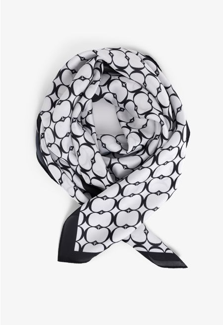 Printed Monogram Scarf