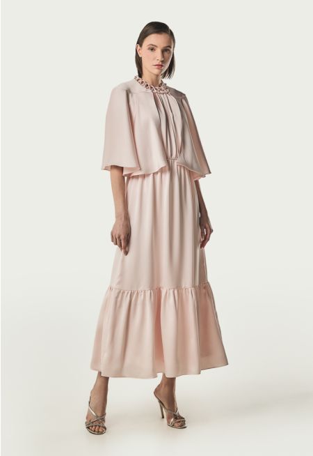 Machka- Detailed Collar Midi Dress 