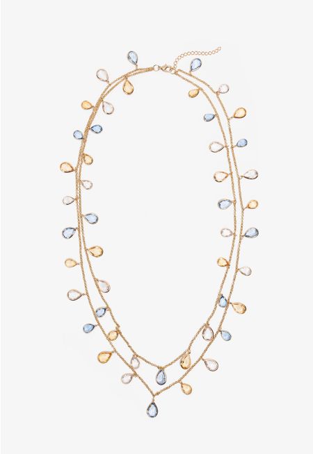 Multicolored Crystals Necklace