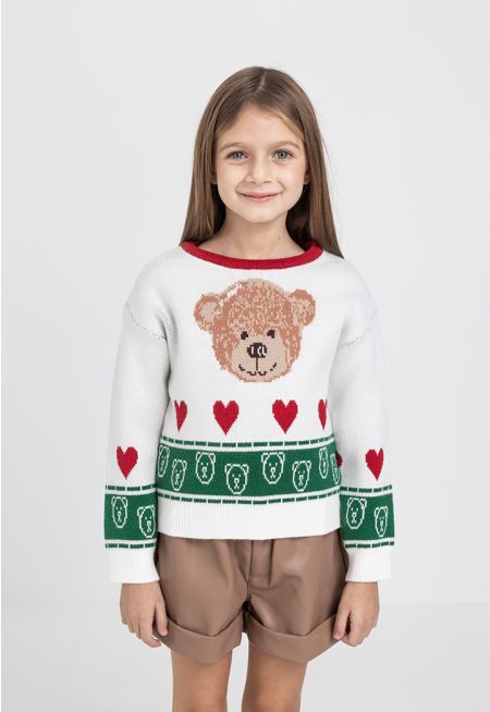 Knitted Long Sleeved Sweater