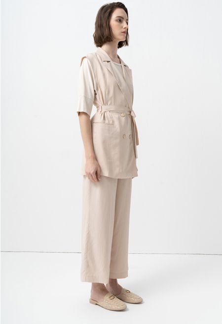 Single Tone Wide Legs Trouser