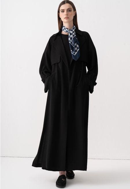 عباية سادة مجعد بحزام