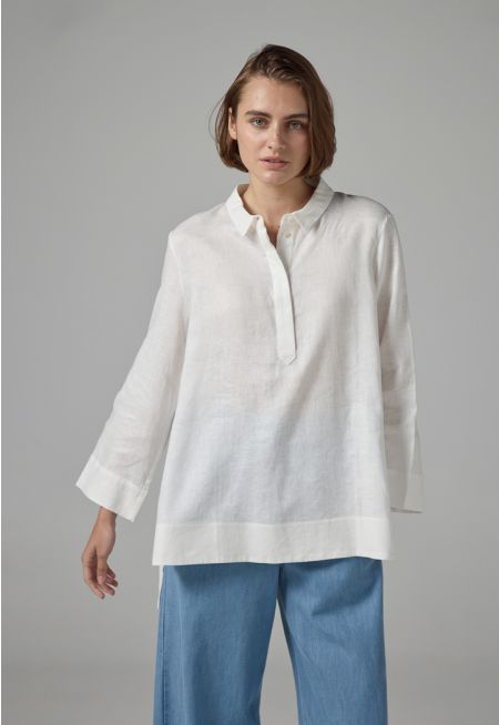 High-Low Basic Long Sleeve Shirt