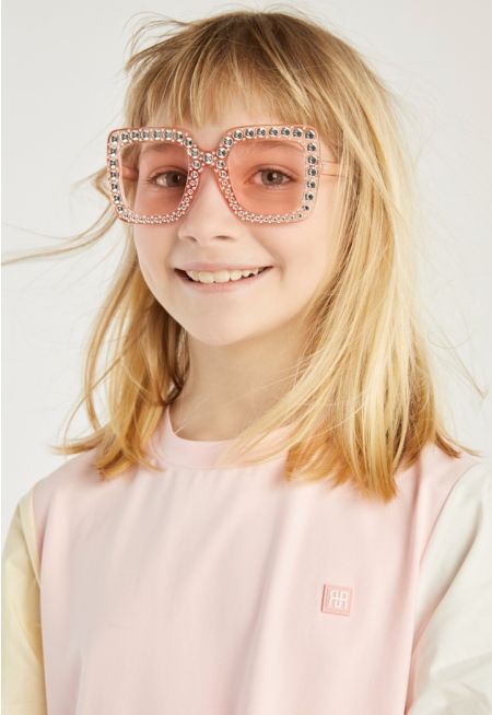 Square Crystal Sunglasses